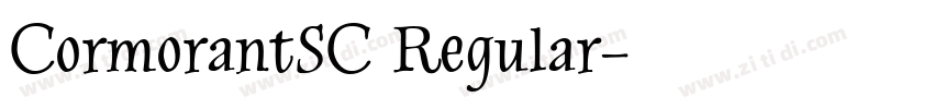 CormorantSC Regular字体转换